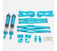 Repuestos Maquetas RC Para Wltoys 12428 12423 12428-A/B/C Piezas Repuesto Coche Teledirigido Mejora El Kit Vulnerabilidad Del Haz Principal Eje Trasero Metal(Blue)