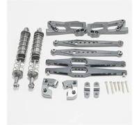 Repuestos Maquetas RC Para Wltoys 12428 12423 12428-A/B/C Piezas Repuesto Coche Teledirigido Mejora El Kit Vulnerabilidad Del Haz Principal Eje Trasero Metal(Silver)