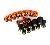 Repuestos Motocicletas 10 Uds M5 * 16 Tornillos Deflectores De Parabrisas para Kawasaki ZX6R 1993-2016 2015 2014 2013 2012 2011 2010 2009 ZX7R 1996-2003(Orange)