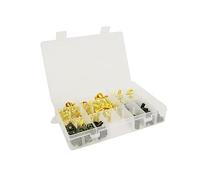 Repuestos Motocicletas 195 Unids/Set Tornillos Universales para Carrocería Kit De Tuerca Carenado para Yamaha R1 R6 para Kawasaki para Ninja 250 300 ZX6R ZX10R ZX14R ZZR400(Gold)