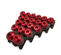 Repuestos Motocicletas 20 Piezas para Yamaha TDM 900 TDM 850 Mt125 Mt03 Mt01 MT 125 03 01 Xt660 Motocicleta Carenado Cuerpo Perno Tornillo Primavera Pernos Tuercas 6MM(Rosso)