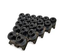 Repuestos Motocicletas 20 Piezas para Yamaha TDM 900 TDM 850 Mt125 Mt03 Mt01 MT 125 03 01 Xt660 Motocicleta Carenado Cuerpo Perno Tornillo Primavera Pernos Tuercas 6MM(Nero)