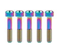 Repuestos Motocicletas 5 Uds Perno De Titanio M5x23mm para SRAM XO Cabeza Hueca Columna Tornillo Color(Rainbow)