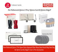 Repuestos Nuevos para Roborock Qrevo 2 Pro: Filtro Opcional, Cepillo Principal/Lateral, Mopa, Bolsa para Polvo, Accesorios para Qrevo CurvX/EdgeT/Curv 2 Pro 6pcs dust bag