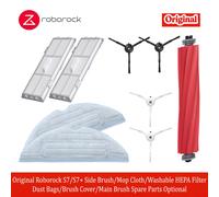 Repuestos Originales para Roborock S7/S7+: Cepillo Lateral, Paño de Limpieza, Filtro HEPA Lavable, Bolsas para Polvo, Cubierta de Cepillo, Cepillo Principal (Opcionales) S7 MOP 4PCS