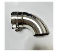 Repuestos para automóviles Supresor de tubo de escape Conexión de codo de salida acero inoxidable Moldura del tubo escape(67mm)