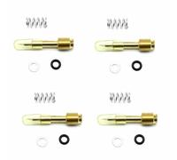 Repuestos para carburadores For CB750 NIGH ~ THA ~ WK 1991-2003 CB 750 Kit de reparación de carburador Kit Carb Spring Chamber Junta de la válvula de flotación Aguja, 4 juegos(4 air mixture screws)