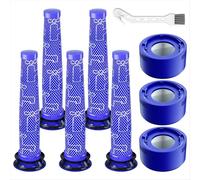 Repuestos para filtros Dyson V7, V8 y SV10: 3 postfiltros y 5 prefiltros. Reemplaza las piezas 965661-01 y 967478-01.