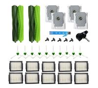 Repuestos para iRobot Roomba i7 i7 + i7 Plus E5 E6 E7 Robot Aspiradora Accesorios Cepillos de Goma Filtros Hepa Bolsas de Basura Cepillos Laterales