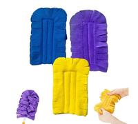 Repuestos para plumero electrostático de 360°, plumeros lavables de microfibra con bloqueo estático, plumeros para limpieza multisuperficie, paños de limpieza compatibles con oficina(3 pieces)