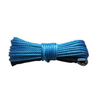 Repuestos para remolques, 4 mm x 35 m de Cuerda sintética del Torno línea Fibra Remolque Cable Accesorios Coche for 4X4 / ATV UTV 4WD Off-Road(Blauw)