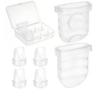 Repuestos para sacaleches compatibles con Nuliie S32, Lucina Baby AM8133, NCVI y Lansinoh Discreet Duo, 4 válvulas duckbill, 2 diafragmas de silicona y caja de almacenamiento