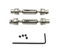 Repuestos RC Para WPL C64 C74-1 JA11 1/16 Delantero Trasero Ejes De Transmisión Coche RC Metal Mejora OP Accesorios Piezas Kit(Silver)