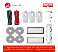 Repuestos Roborock Qrevo Curv: Cubierta de cepillo principal/lateral, paño de mopa, filtro, bolsa de polvo para QRevo Curv C/S5A/S5V/QRevo Edge S5A Qrevo Curv pack 1