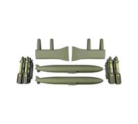 Repuestos universales for fuselaje de helicóptero (escotilla, Tren de Aterrizaje, Cabina, LED y Cola), compatibles con helicóptero RC UH60 de tamaño 500.(Weapon Set)