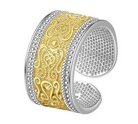 REPUGN Anillo De Plata S925 Con Motivo De Paja Para Mujer, Elegante Y Sencillo Anillo De Plata De Ley,Plata,11