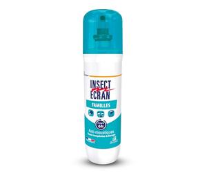 Répulsif Peau Famille 100ml Insect Ecran | Protección contra picaduras de mosquitos poru a toda la familia - Formulado con Icaridina 20% - a partir de 12 meses