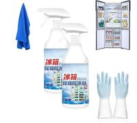 REPWEY 2024 New Powerful Defrosting Spray for Fridge Freezer,Powerful Refrigerator Defrost Spray,Fridge Freezer Defrosting Spray Efficiently Removes Ice (2 pcs)
