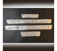 REPWEY 4 Piezas Coche Acero Inoxidable Decoración para Estribos para Hyundai Kona 2024 2023-2020 Protector Umbral Puerta