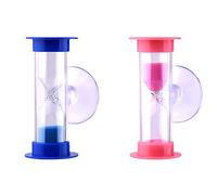 REQAG 2 Piezas Reloj Arena Temporizador Tres Minutos Ventosa para Juegos, Cocina, Cálculo de Cuenta Regresiva