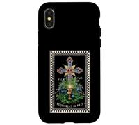 Requiescat en Pace Rest Peace Rip Cross Carcasa para iPhone X/XS