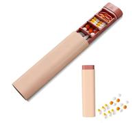 REROON Weekly Medicine Pill Organizer for Easy Filling | Portable Travel 7 Day Pill Box | Drawer-Shaped Medicine Container Case for Vitamins, Fish Oils, Supplements | Daily & Home Tablet Cruise | Pink