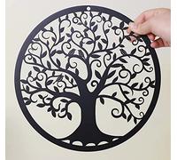 RESACO Árbol de la vida, decoración de pared de árbol de la vida, placa de pared de árbol genealógico, árbol de la vida, para colgar en la pared para baño, cocina, sala de estar, dormitorio, interior