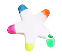 Resaltador Con Punta De Pincel De Estrella - Bolígrafo De Acuarela Multicolor, Marcador De Libros Creativo | Resaltador Vibrante Para Niños, Niñas, Adultos, Arte Escolar, Diario, Dibujo, Suministros D