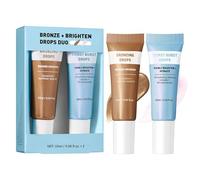 Resaltador de gotas de bronce, loción iluminadora para cuerpo y rostro para un brillo hidratado con fórmula nutritiva, crema potenciadora de luminosidad para viajes, vacaciones, playa y maquillaje de