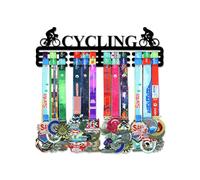 Resama Colgador de medallas para Colgar en la Pared, Marco de Acero, más de 60 medallas Deportivas, Colgador de medallas, bastidores con Barras fáciles de Colgar, Color Negro, 3 líneas