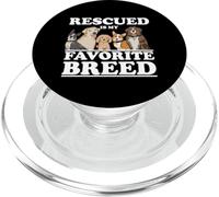 Rescatado es mi Perro de Rescate de Raza Favorita Mamá Papá PopSockets PopGrip para MagSafe