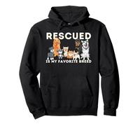 Rescatado es mi Raza Favorita - Animal Rescue Sudadera con Capucha