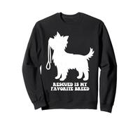 Rescatado es mi Raza Favorita Perro Adopción de Mascotas Rescate de Animales Sudadera