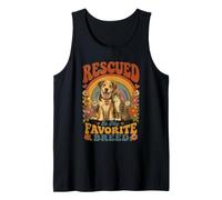 Rescatado es Mi Raza Favorita - Perro Gato Amante Camiseta sin Mangas