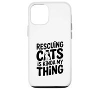 Rescatar Gatos es Algo mío Amante de los Gatos Carcasa para iPhone 12/12 Pro