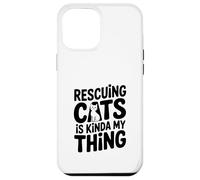 Rescatar Gatos es Algo mío Amante de los Gatos Carcasa para iPhone 12 Pro MAX