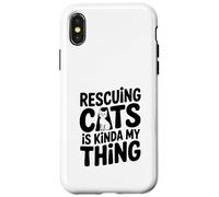 Rescatar Gatos es Algo mío Amante de los Gatos Carcasa para iPhone X/XS
