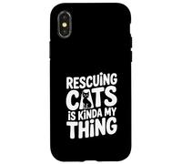 Rescatar Gatos es Algo mío Amante de los Gatos Carcasa para iPhone X/XS