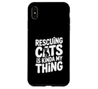 Rescatar Gatos es Algo mío Amante de los Gatos Carcasa para iPhone XS MAX