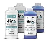 RESCHIMICA Silicona para Moldes Resistentes R PRO 20 (4 kg) Fácil de Usar | Silicona Platino Para Hacer Moldes, No Tóxica, 1:1, Rápida, Dureza Media, 20 Shore, para Resina, Yeso y Fundición