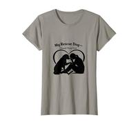 Rescue Dog Mom: Me salvaron por Primera Vez, Amantes Divertidos Camiseta