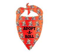 Rescue Dogs Bandana con diseño de triángulo para mascotas, para adopción, regalo de cumpleaños de perro (Adopt A Bull)