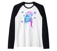 Rescue es mi Raza Favorita Acuarela Pitbull Camiseta Manga Raglan