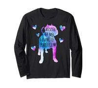 Rescue es mi Raza Favorita Acuarela Pitbull Manga Larga