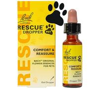 Rescue Gotero calmante para mascotas de 10 ml para perros y gatos, esencias florales naturales, separación, fuegos artificiales, viajes, truenos, ruidos fuertes, calmante para perros, gatos y otras