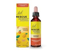 Rescue Gotero Remedy de 20 ml (naranja y mango), comodidad y tranquilidad, apoyo natural para el día de bienestar emocional, fórmula vegana de esencia floral, viajes, exámenes