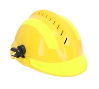 Rescue Hard Hat, with Adjustable Lining, Heat, and Shock Absorbing Slotted Safety Helmet, for Construction and Industrial Workplaces (Amarillo)