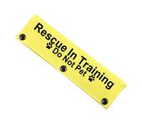 Rescue In Training Do Not Pet - Correa para perro de rescate y rescate de mascotas, funda para correa para perro (rescate en manga de entrenamiento)