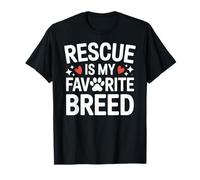 Rescue is My FAV Breed Cute Animal Shelter Trabajador voluntario Camiseta