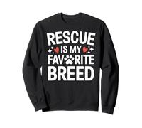 Rescue is My FAV Breed Cute Animal Shelter Trabajador voluntario Sudadera